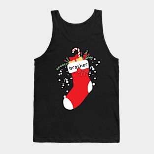 Christmas Stocking With Brother Label Tank Top